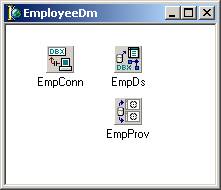Рисунок 1. Удаленный модуль данных employee